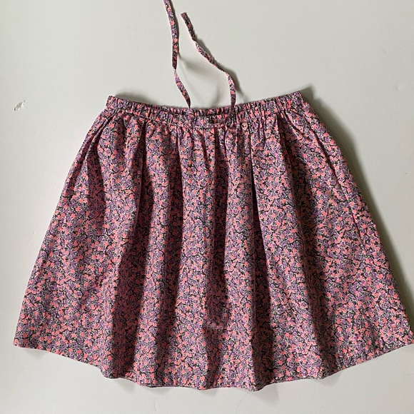Crewcuts Skirt Floral Print Blue Size 10 Girls Pockets on each side Pink Purple - Picture 8 of 13